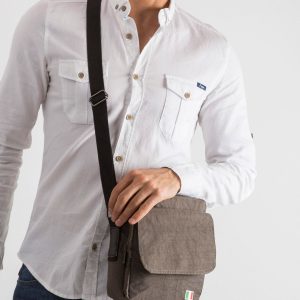 Khaki Men's Flip Bag