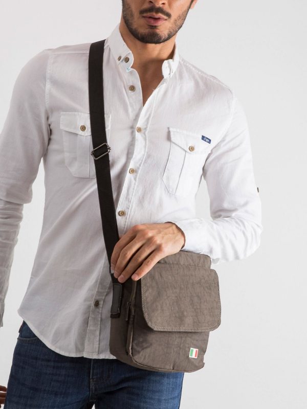 Khaki Men's Flip Bag