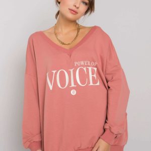 Dirty pink sweatshirt for women with Maral inscription