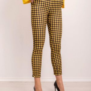 BSL Yellow and Black Plaid Pants