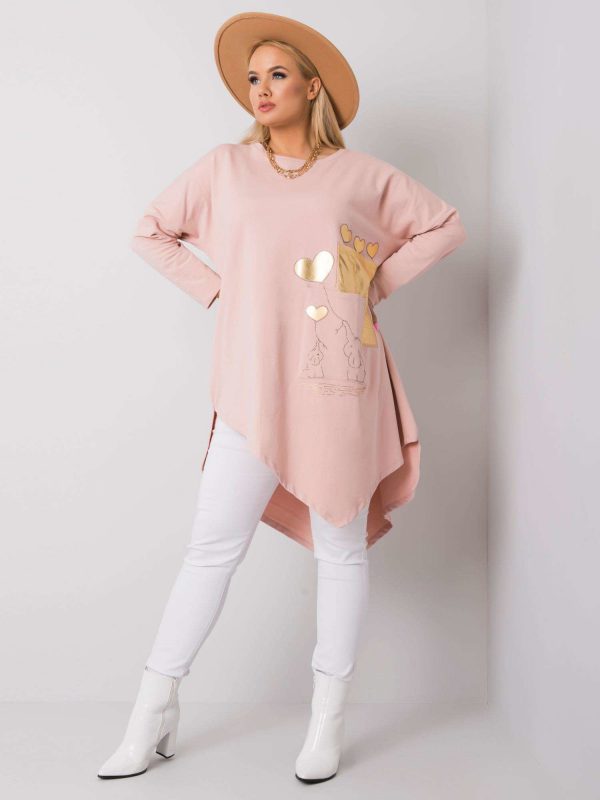 Pale pink tunic Evita