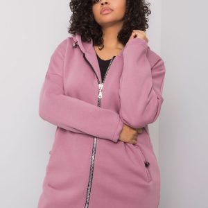 Nellie Dirty Pink Plus Size Hoodie