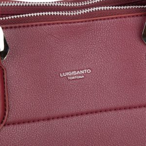 Burgundy bag made of eco leather LUIGISANTO