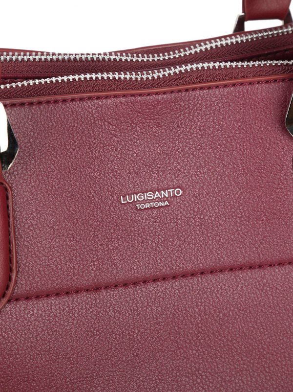 Burgundy bag made of eco leather LUIGISANTO