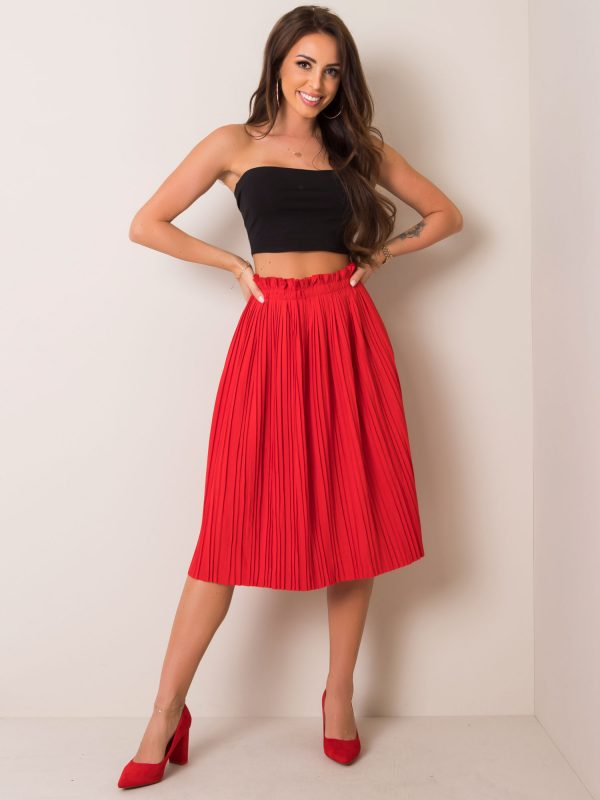 Red Dhalia skirt