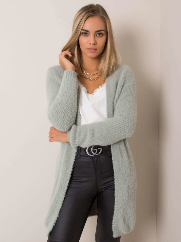 Mint Cardigan Swing RUE PARIS