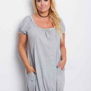 Grey Plus Size Dress