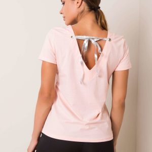 Peach t-shirt Marble FOR FITNESS