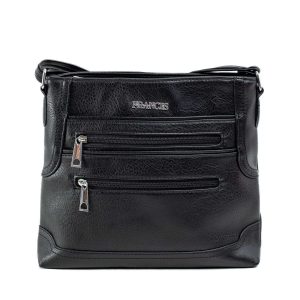 Black women's handbag with pockets