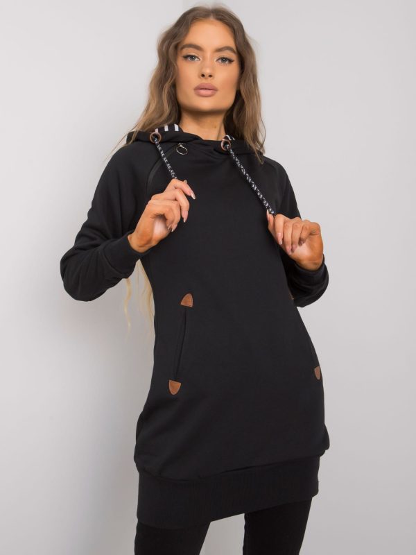 Black sweatshirt with pockets Embry