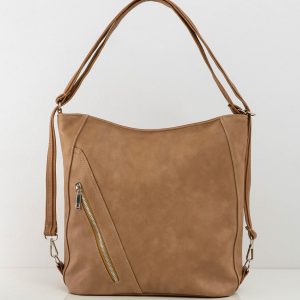 Camel women's bag made of eco leather