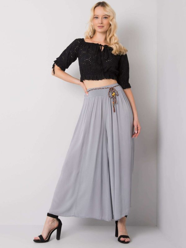 Grey wide pants Surie OCH BELLA