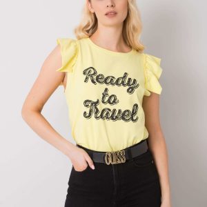 Yellow Beverly Print Blouse