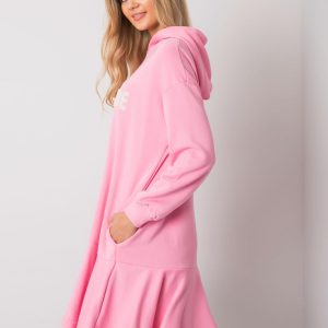 Sherine Pink Sweatshirt Dress