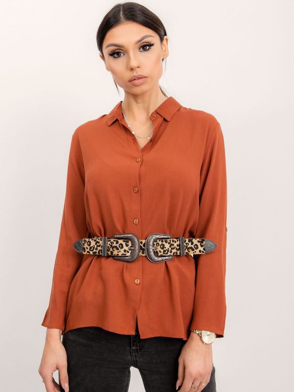 RUE PARIS Light brown Devay shirt