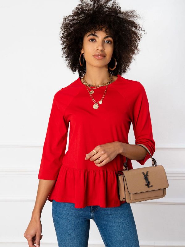 Red blouse Simone