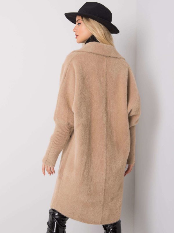 Beige alpaca coat Eveline