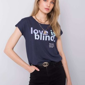 Navy blue T-shirt with STITCH & SOUL