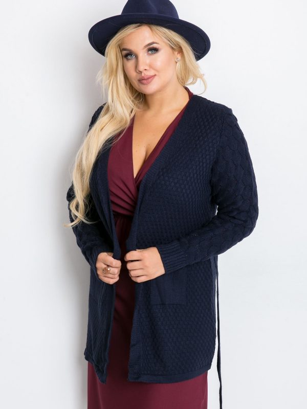 Navy blue plus size Boogie sweater