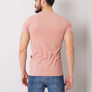 Men's Dirty Pink T-Shirt with Print Preston