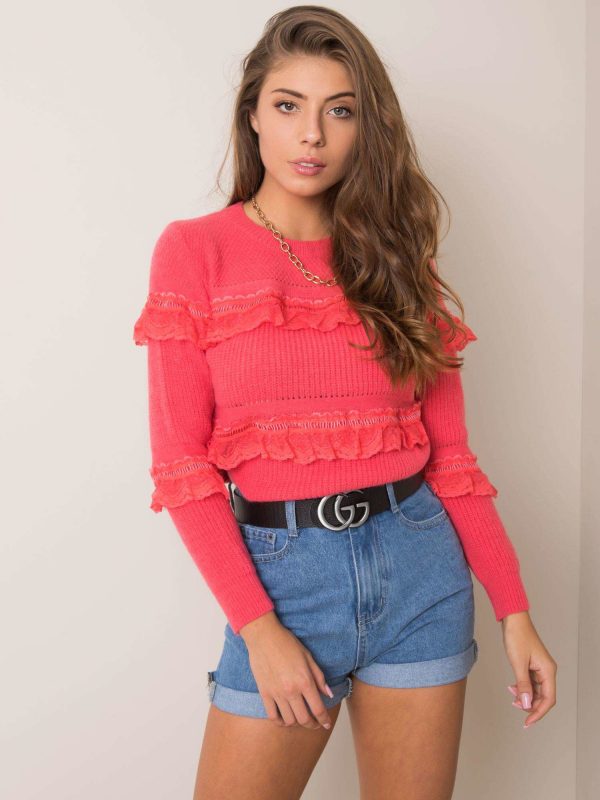 Coral sweater Antonietta