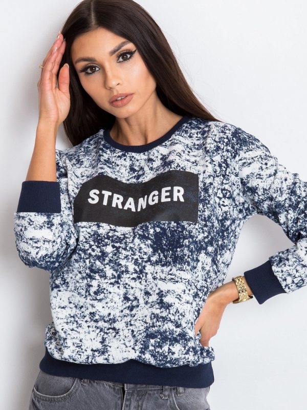 Navy blue Stranger sweatshirt