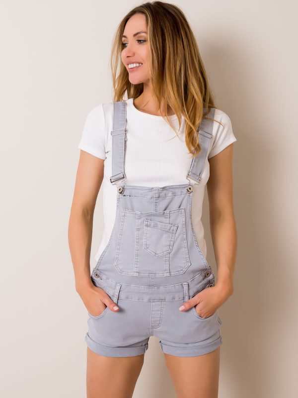 Light grey dungarees Meg