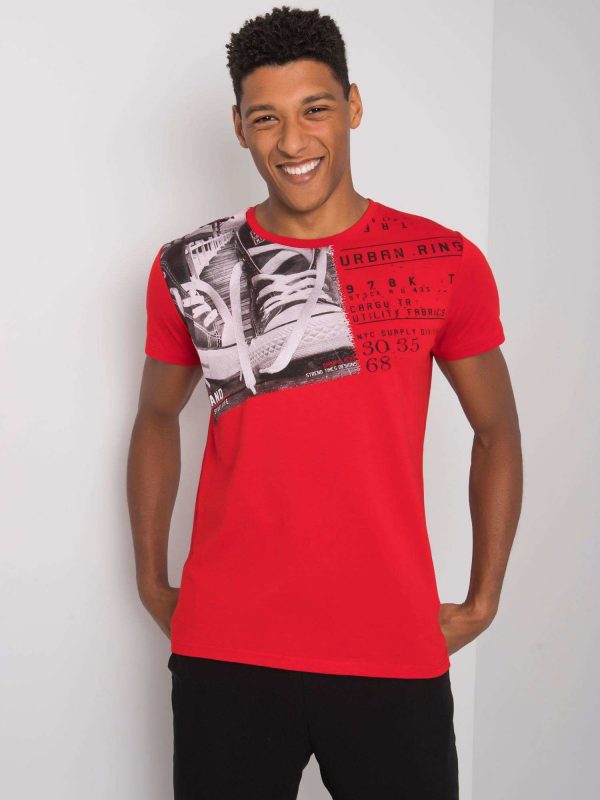 Red Kendrick Cotton T-Shirt