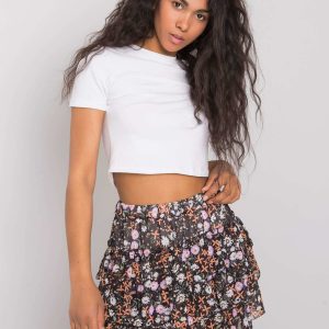 Black skirt with flounces by Leonor