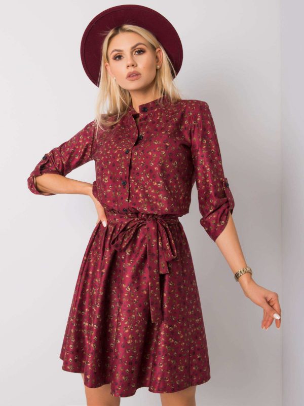 Burgundy Meddis dress