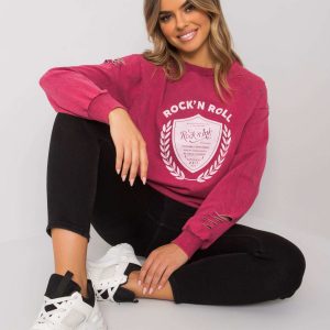 Pink sweatshirt with Aniyah print