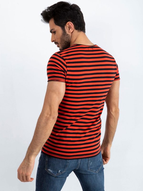 Red and black men's T-shirt Jupiter