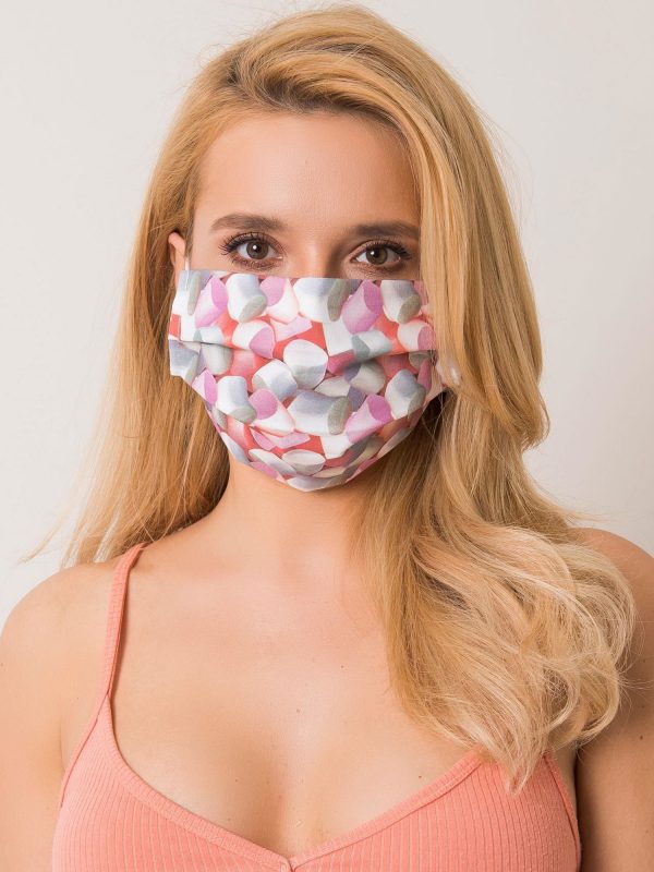 Protective mask with colorful print