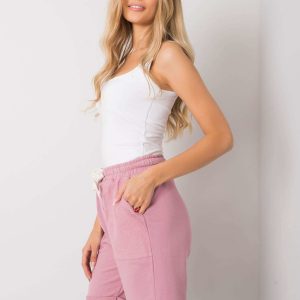 Dark pink sweatpants with Maileen pockets