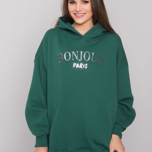 Dark green sweatshirt with pits Lille RUE PARIS