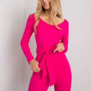 Fuchsia jumpsuit with Alora strap