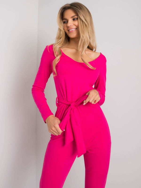 Fuchsia jumpsuit with Alora strap