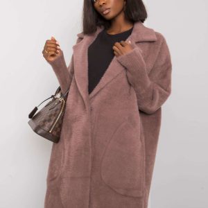 Purple alpaca coat Nora