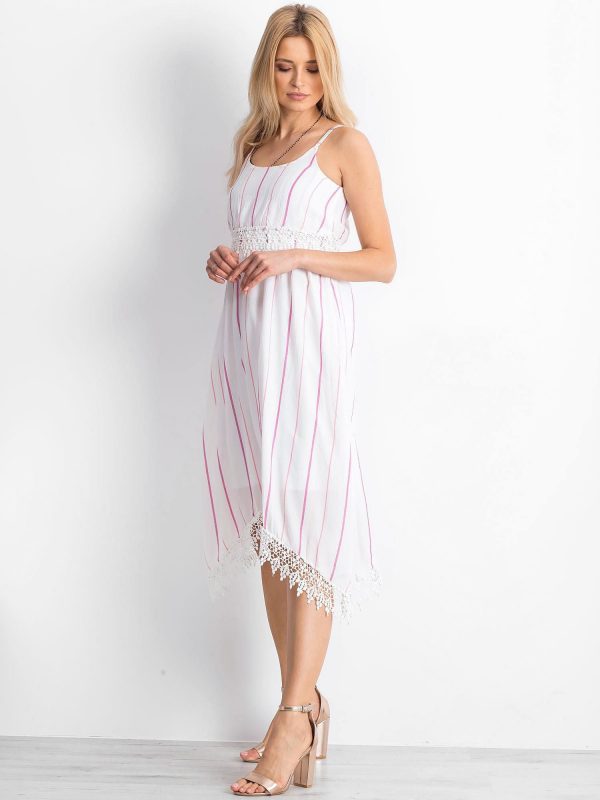 White and pink Sundance dress