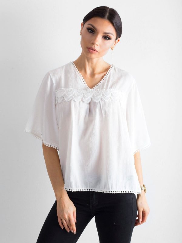 White airy blouse