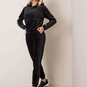 Black velour set Stephanie RUE PARIS