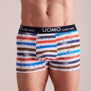 Men's Striped Cotton Boxer Shorts