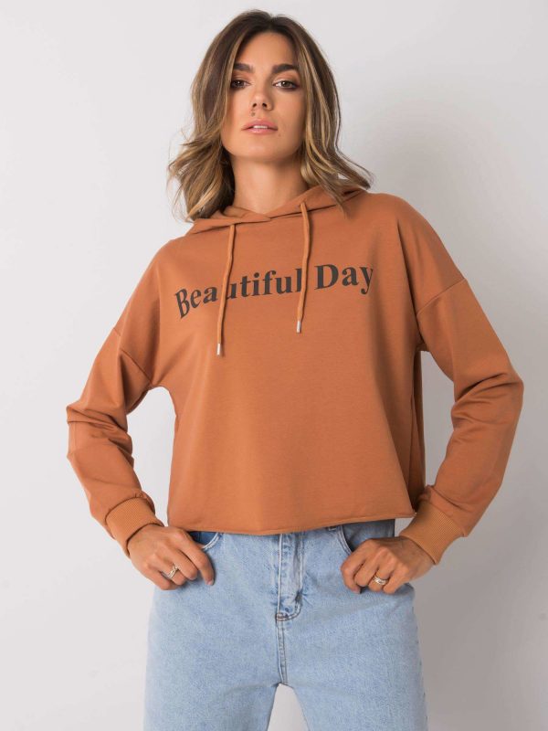 Zaylee light brown sweatshirt