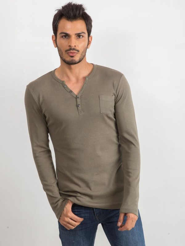 Khaki Men's Longsleeve Harvard