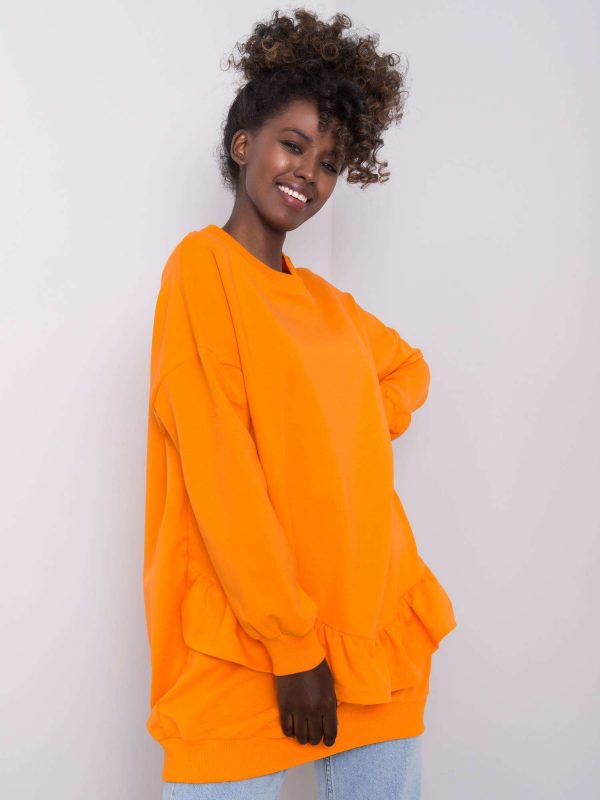 Orange hooded sweatshirt Sanvi