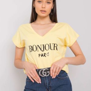 Yellow t-shirt with print Hortense