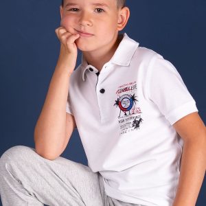 TOMMY LIFE White boy's polo shirt