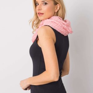 Pink scarf in hearts