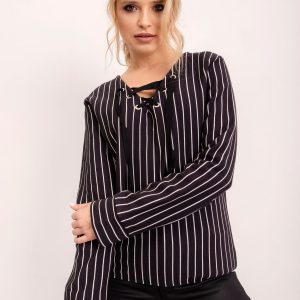 BSL Black Striped Blouse