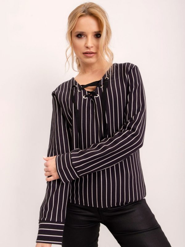 BSL Black Striped Blouse